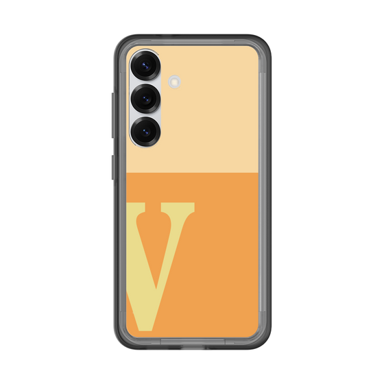 スリムプロテクションプレミアムケース［ オリジナル - initial two tone - V orange ］