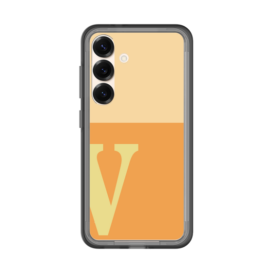 スリムプロテクションプレミアムケース［ オリジナル - initial two tone - V orange ］