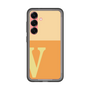 スリムプロテクションプレミアムケース［ オリジナル - initial two tone - V orange ］