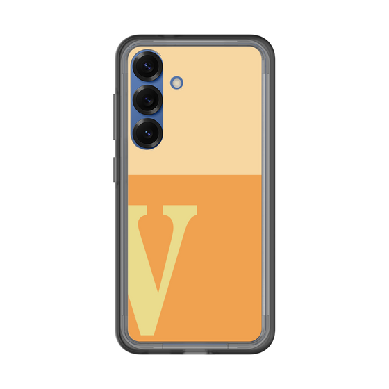 スリムプロテクションプレミアムケース［ オリジナル - initial two tone - V orange ］