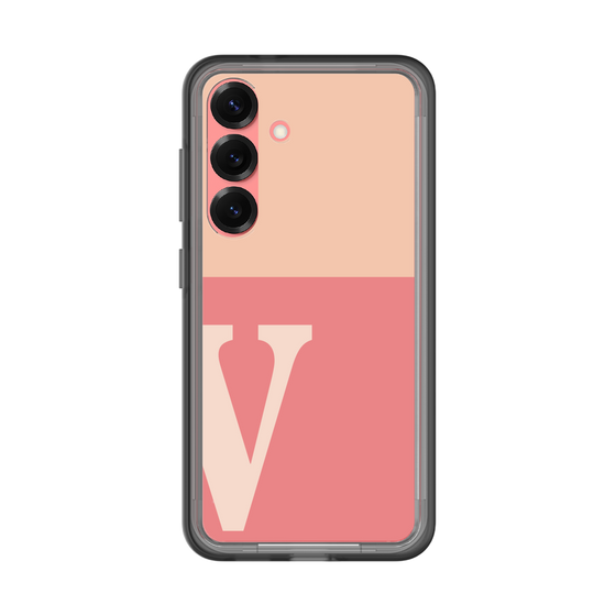 スリムプロテクションプレミアムケース［ オリジナル - initial two tone - V pink ］