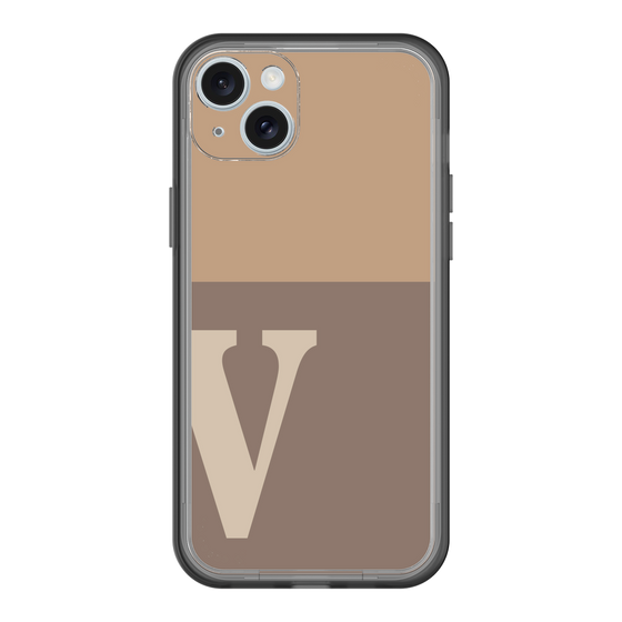 スリムプロテクションプレミアムケース［ オリジナル - initial two tone - V brown ］