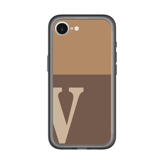 スリムプロテクションプレミアムケース［ オリジナル - initial two tone - V brown ］