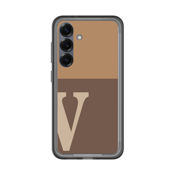 スリムプロテクションプレミアムケース［ オリジナル - initial two tone - V brown ］