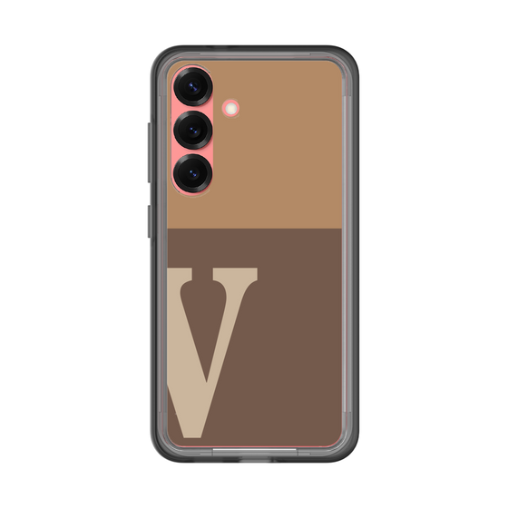 スリムプロテクションプレミアムケース［ オリジナル - initial two tone - V brown ］