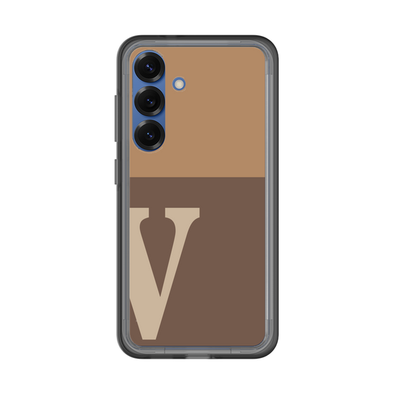 スリムプロテクションプレミアムケース［ オリジナル - initial two tone - V brown ］