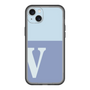 スリムプロテクションプレミアムケース［ オリジナル - initial two tone - V blue ］