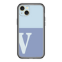 スリムプロテクションプレミアムケース［ オリジナル - initial two tone - V blue ］