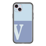 スリムプロテクションプレミアムケース［ オリジナル - initial two tone - V blue ］