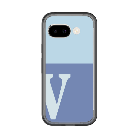 スリムプロテクションプレミアムケース［ オリジナル - initial two tone - V blue ］