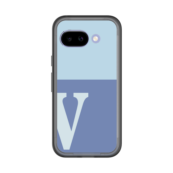 スリムプロテクションプレミアムケース［ オリジナル - initial two tone - V blue ］