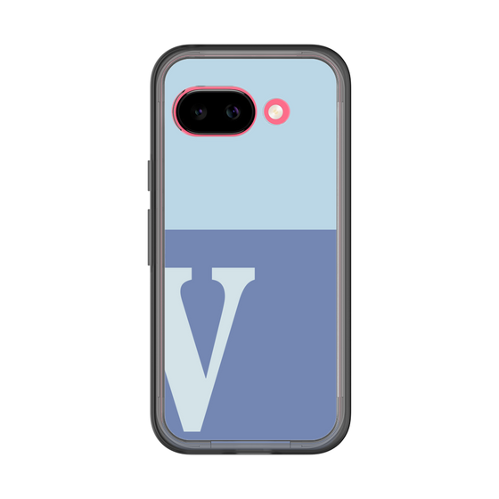 スリムプロテクションプレミアムケース［ オリジナル - initial two tone - V blue ］