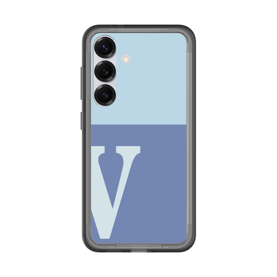 スリムプロテクションプレミアムケース［ オリジナル - initial two tone - V blue ］