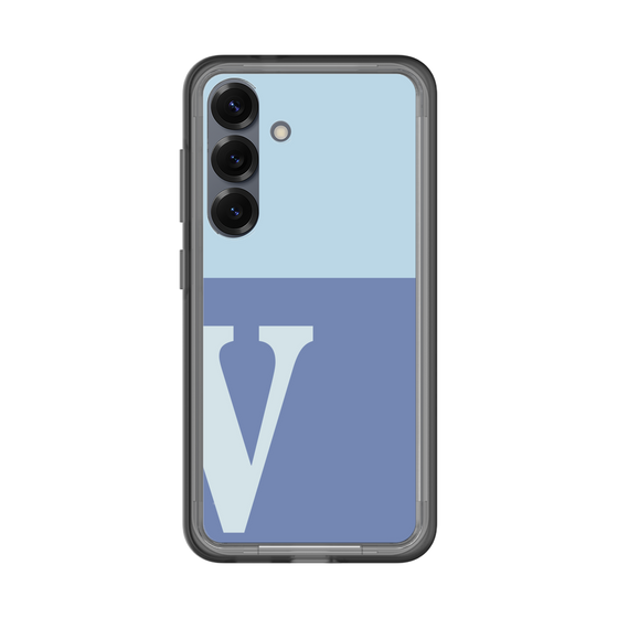スリムプロテクションプレミアムケース［ オリジナル - initial two tone - V blue ］