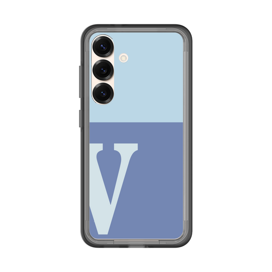 スリムプロテクションプレミアムケース［ オリジナル - initial two tone - V blue ］