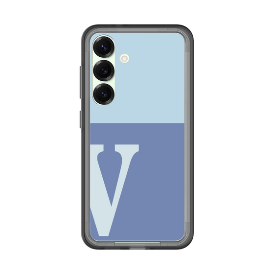 スリムプロテクションプレミアムケース［ オリジナル - initial two tone - V blue ］