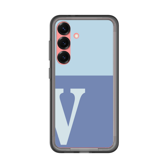 スリムプロテクションプレミアムケース［ オリジナル - initial two tone - V blue ］