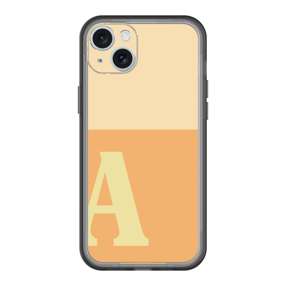 スリムプロテクションプレミアムケース［ オリジナル - initial two tone - A orange ］