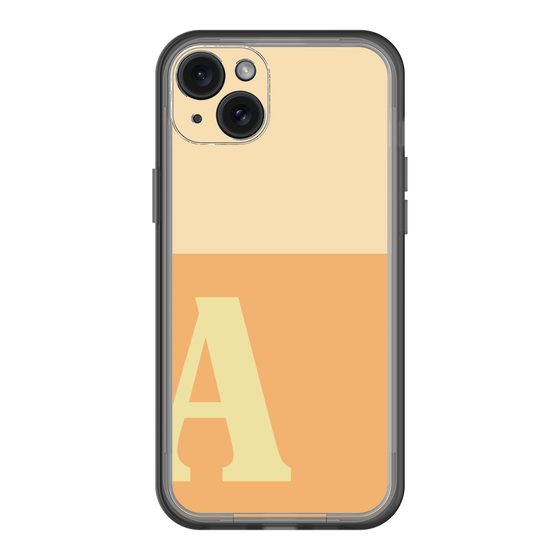 スリムプロテクションプレミアムケース［ オリジナル - initial two tone - A orange ］