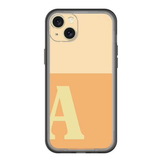 スリムプロテクションプレミアムケース［ オリジナル - initial two tone - A orange ］