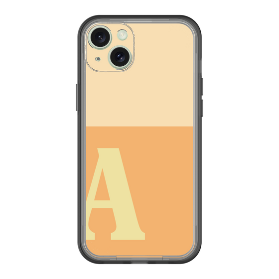 スリムプロテクションプレミアムケース［ オリジナル - initial two tone - A orange ］