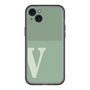 スリムプロテクションプレミアムケース［ オリジナル - initial two tone - V green ］