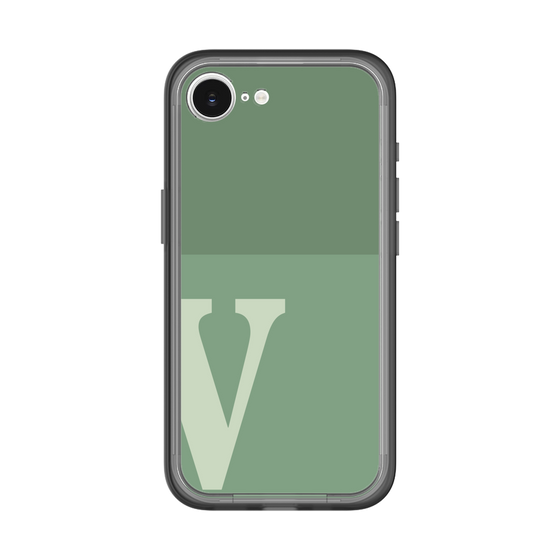 スリムプロテクションプレミアムケース［ オリジナル - initial two tone - V green ］