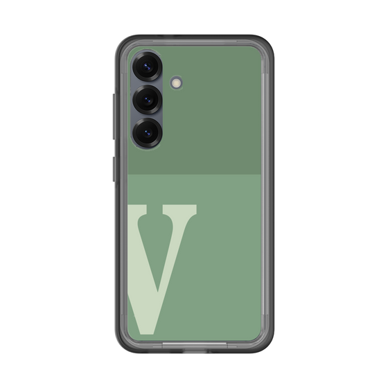 スリムプロテクションプレミアムケース［ オリジナル - initial two tone - V green ］