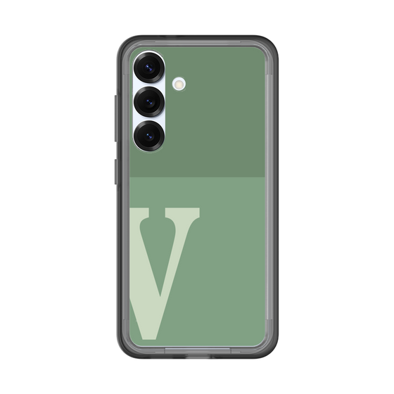 スリムプロテクションプレミアムケース［ オリジナル - initial two tone - V green ］