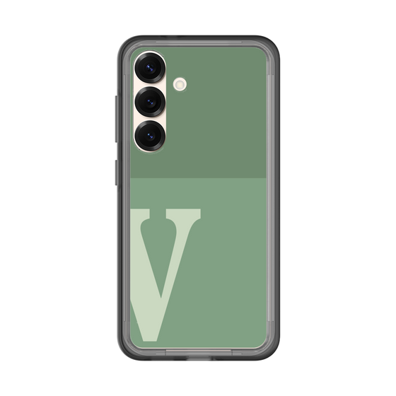 スリムプロテクションプレミアムケース［ オリジナル - initial two tone - V green ］