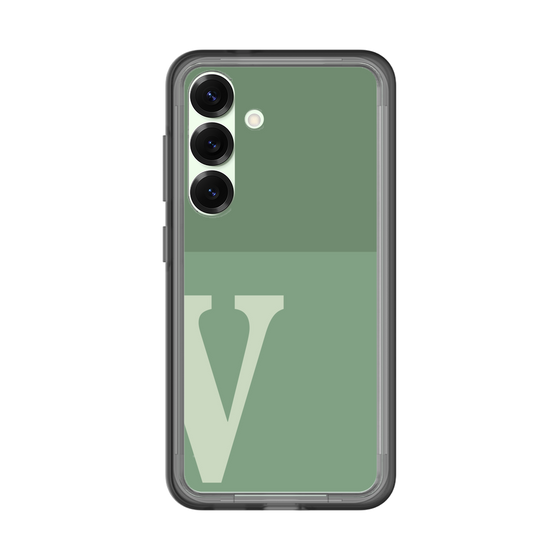 スリムプロテクションプレミアムケース［ オリジナル - initial two tone - V green ］