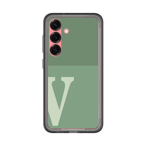 スリムプロテクションプレミアムケース［ オリジナル - initial two tone - V green ］