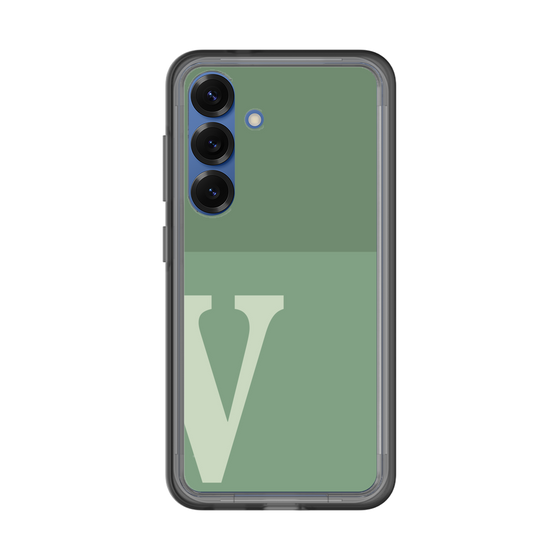 スリムプロテクションプレミアムケース［ オリジナル - initial two tone - V green ］