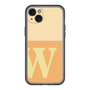 スリムプロテクションプレミアムケース［ オリジナル - initial two tone - W orange ］