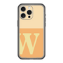 スリムプロテクションプレミアムケース［ オリジナル - initial two tone - W orange ］