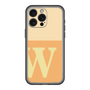 スリムプロテクションプレミアムケース［ オリジナル - initial two tone - W orange ］