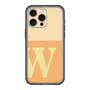 スリムプロテクションプレミアムケース［ オリジナル - initial two tone - W orange ］