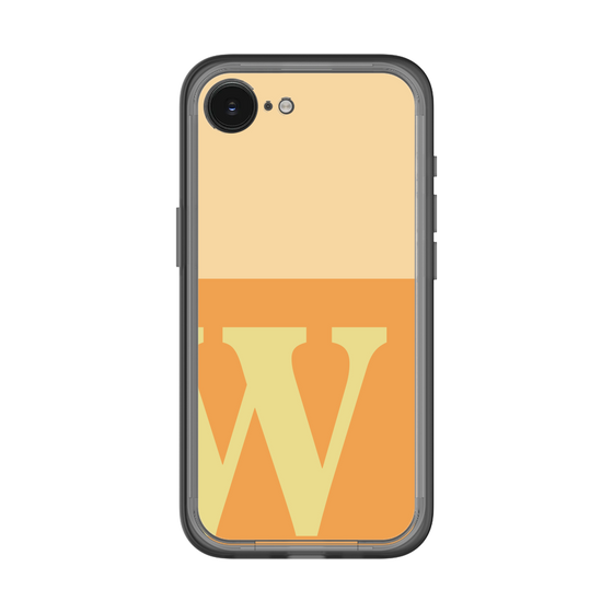 スリムプロテクションプレミアムケース［ オリジナル - initial two tone - W orange ］