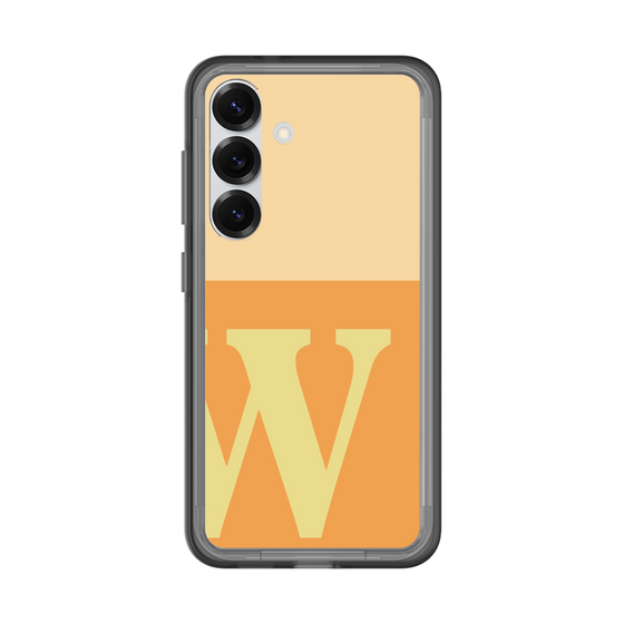スリムプロテクションプレミアムケース［ オリジナル - initial two tone - W orange ］