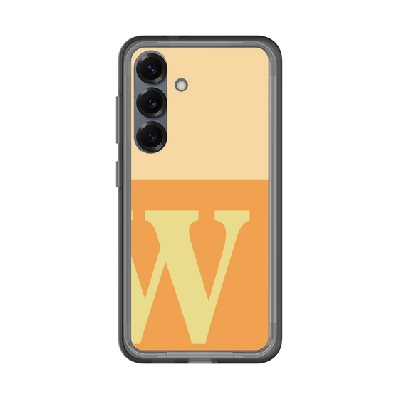 スリムプロテクションプレミアムケース［ オリジナル - initial two tone - W orange ］