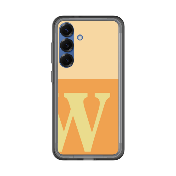 スリムプロテクションプレミアムケース［ オリジナル - initial two tone - W orange ］