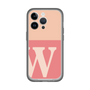 スリムプロテクションプレミアムケース［ オリジナル - initial two tone - W pink ］