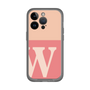 スリムプロテクションプレミアムケース［ オリジナル - initial two tone - W pink ］