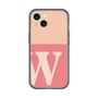 スリムプロテクションプレミアムケース［ オリジナル - initial two tone - W pink ］