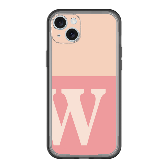 スリムプロテクションプレミアムケース［ オリジナル - initial two tone - W pink ］
