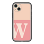 スリムプロテクションプレミアムケース［ オリジナル - initial two tone - W pink ］