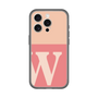 スリムプロテクションプレミアムケース［ オリジナル - initial two tone - W pink ］