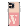 スリムプロテクションプレミアムケース［ オリジナル - initial two tone - W pink ］