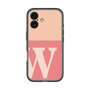 スリムプロテクションプレミアムケース［ オリジナル - initial two tone - W pink ］