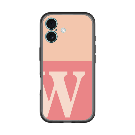 スリムプロテクションプレミアムケース［ オリジナル - initial two tone - W pink ］